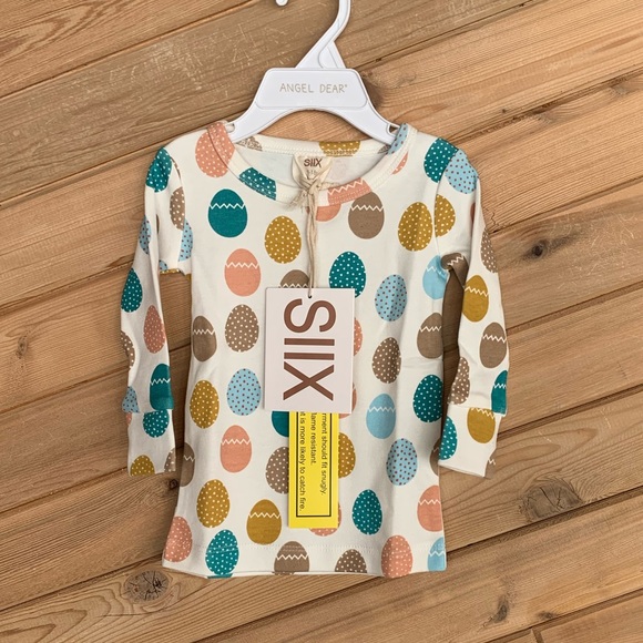 NEW SIIX Easter Baby Girl 2 Piece Pajamas Set, Size 12-18 months, Never Worn - Picture 3 of 9